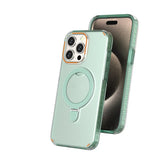 colorful MagSafe magnetic transparent phone case with stand