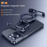 metal shockproof iPhone case with magnetic stand