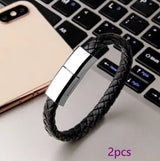 PU leather bracelet charging cable for iPhone