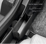 leather car organizer and trash bin