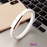 PU leather bracelet charging cable for iPhone