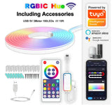 3m rgb neon led strip lights with