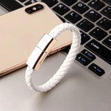 PU leather bracelet charging cable for iPhone
