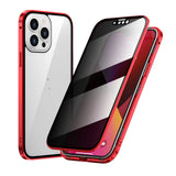 privacy magnetic double sided metal frame iPhone 13 case