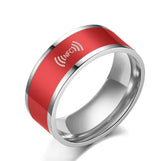 stainless steel NFC smart ring