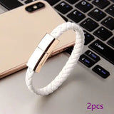 PU leather bracelet charging cable for iPhone