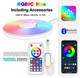 3m rgb neon led strip lights with