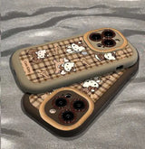 silicone lattice bow phone case