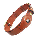 leather cat collar with GPS tracker