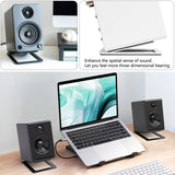 carbon steel tabletop speaker stand