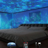 star galaxy ocean wave projector night light for bedroom