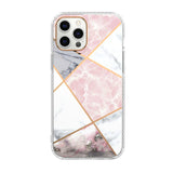 floral marble transparent phone case