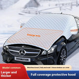 car windshield snow cover