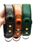 Leather Cat Collar with GPS IllumniWave
