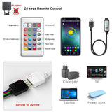 USB Bluetooth RGB LED strip lights 5V SMD 5050