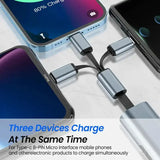 portable telescopic 3-in-1 charging cable