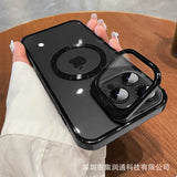 ElectroPlated iPhone 15 Pro Max Case with Stand IllumniWave