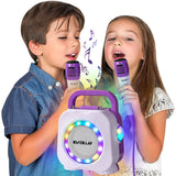 kids karaoke machine with 2 microphones