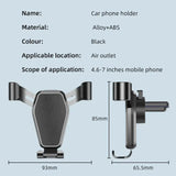 gravity car air vent phone mount