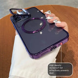 ElectroPlated iPhone 15 Pro Max Case with Stand IllumniWave