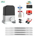 Smart Sliding Gate Opener Automatic GALO kit with motor, WiFi controller, remote controls, warning light and rack gear for sliding gates
