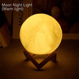 LED moon night light for kids bedroom