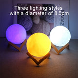 LED moon night light for kids bedroom