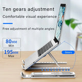 portable adjustable laptop stand with heat dissipation