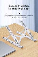 portable adjustable laptop stand with heat dissipation