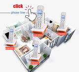 2.4GHz long range cordless answering machine phone