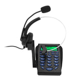call center telephone headset with dial pad