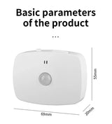 Alt Tag: Smart Glow Night Light wall plug motion sensor LED lamp basic parameters 69x55x20mm (EU/US plug)