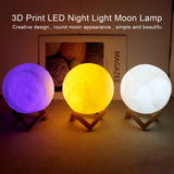 LED moon night light for kids bedroom
