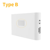 Hands-Free LED Night Light smart glow night lamp Type B white ABS body with side port and button
