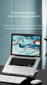 portable adjustable laptop stand with heat dissipation