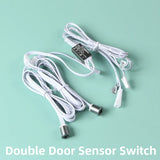 Alt Tag: IR Motion Sensor Switch 12V/24V hand wave soft on/off double door sensor switch with wired metal IR sensors for LED lighting