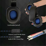 wired gaming headset with noise cancelling mic