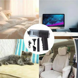 Alt Tag: 120W cordless handheld vacuum cleaner for home and car on bed, desk, pet hair sofa and car seats, portable mini vacuum kit