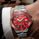 unisex red fashion wristwatch gift