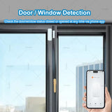 ZigBee Door & Window Sensor door/window detection on window frame with mobile app status monitoring