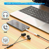 USB C to 3.5mm aux audio adapter