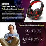 wired gaming headset with noise cancelling mic