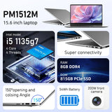 15.6 inch laptop i7-1165G7 32GB RAM 2TB SSD German keyboard