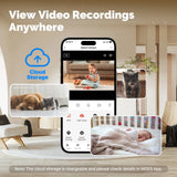 Alt Tag: MOES Tuya WiFi 6 Smart security camera app view showing cloud storage and remote video recordings for home monitoring