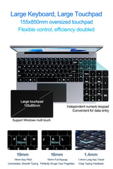 15.6 inch portable laptop 32GB RAM 2TB SSD Windows 11