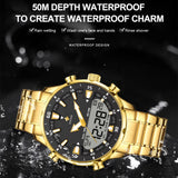 WWOOR Mens Luxury Digital