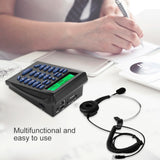 call center telephone headset with dial pad