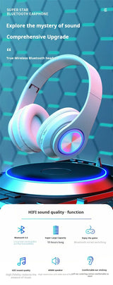 wireless bluetooth gaming headset with microphone