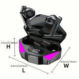 X15 TWS Bluetooth gaming earbuds with LED display