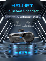 motorcycle bluetooth helmet headset 5.3